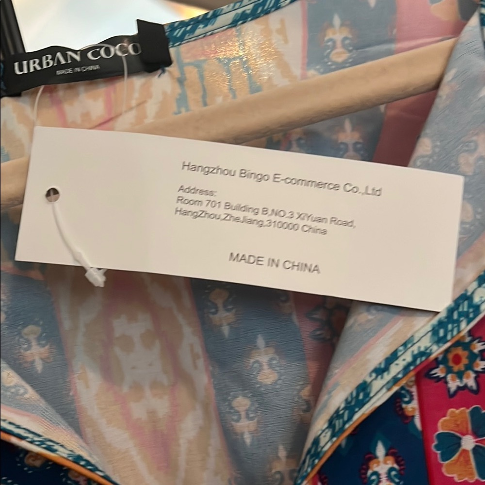 Teal and Red Patterned Tunic - Picture 8 of 8